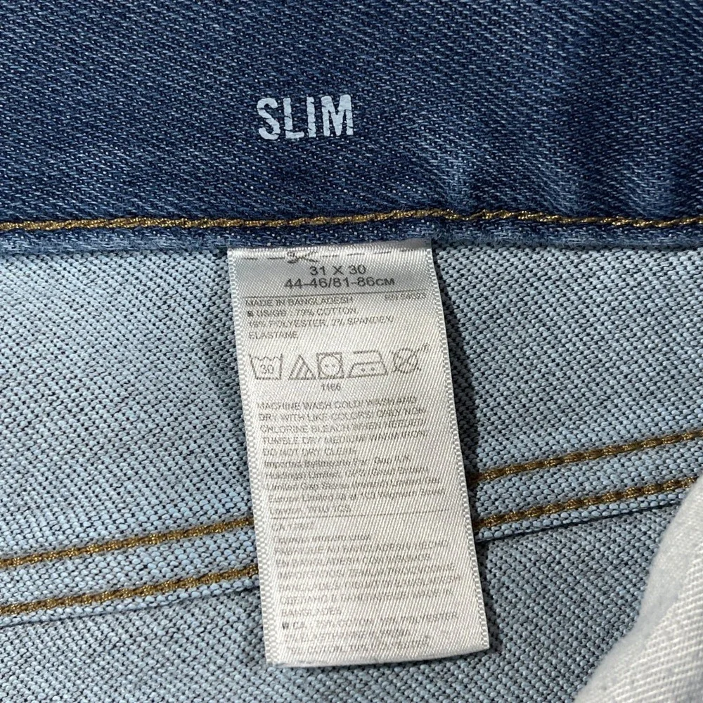 Banana Republic Traveler Slim Fit Jeans Mens 31x30 Medium Wash Blue Denim‎ Pants
